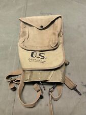 ORIGINAL WWI US ARMY M1910 HAVERSACK & MESS KIT POUCH COMBAT FIELD BACKPACK picture