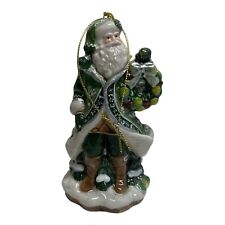 Fitz And Floyd Winter Garden Santa 2009 Porcelain Christmas Figurine Ornament WB picture