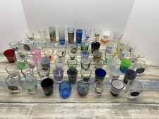 LARGE LOT OF 59 SHOT GLASSES-AMERICA Foreign ATTRACTIONS, SIGHTS, LANDMARKS picture