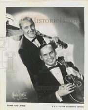 1967 Press Photo RCA artists, Homer and Jethro with their musical instruments. picture