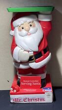 New Old Stock Vintage Mr. Christmas Serving Tray Santa with Remote Control picture