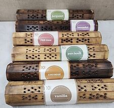 NEW LG Wood Chest Wooden Incense 12