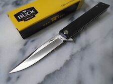 Buck Decatur Ball Bearing Open Pocket Knife Linerlock Black G10 7Cr17 0256BKS-B picture