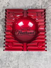 CAO Flathead Rare Cherry Red Metal Cigar Ashtray HOT ROD Muscle Car Inspired picture
