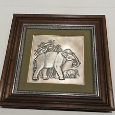 1977 Franklin Mint Elephant Wall Sculpture Signed Donald Richard Miller 1 of 6 picture