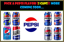 🚨New Limited Edition Exclusive ALL PEPSI Soda Lime Cherry Diet Variety (2 Cans) picture