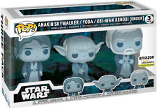 Funko Pop Star Wars: Force Ghost 3 Pack- Anakin, Yoda, OBI-WAN KENOBI (ENDOR) picture