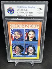G.A.S. Trading Card 2018 CONGRESS ROOKIES #14 AOC OMAR NTWRK PCG 10+ Pristine picture