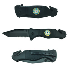 Coastie collectible USCG 3-in-1 Police Tactical Rescue Knife U.S. Coast Guard wi picture