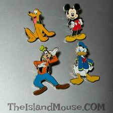 Disney Donald Duck Goofy Mickey Pluto Fab 4 Four Pin Set (NB:150493) picture