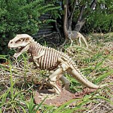 Jurassic Park Dinosaur T Rex Mesozoic Skeleton Weathered Bones Garden Statue picture