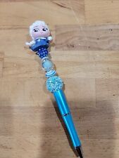 One Of A Kind Handmade Disney Ball Point Pen Elsa From Frozen Blk Ink Twist... picture