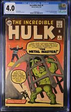 Incredible Hulk #6 CGC VG 4.0 Off White to White 1st Appearance Teen Brigade picture