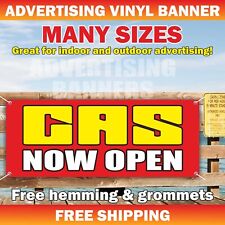GAS NOW OPEN Advertising Banner Vinyl Mesh Sign Ethanol Gas Station Car Oil Shop picture