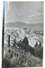 Mammoth Hot Springs Yellowstone National Park Real Photo Postcard. AZO 1904-1918 picture