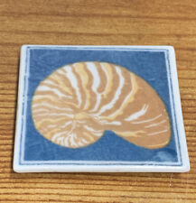 Nautilus Shell Tile Refrigerator Magnet Used picture