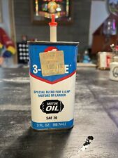 Vintage 3 In 1 Handy Oiler 3 OZ Advertising Gas Oil Tin Can Motor Oil. picture