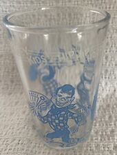 Vintage 'Welch's Leads The Parade Each Day' Light Blue Jelly Glass ©1953 picture