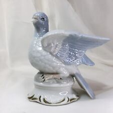 5.5” Dove Figurine, Vintage Glazed Porcelain, Decorative Bird Collectible❤️ picture