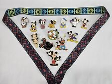 Disney Parks Official Trading Pins Mickey Set Lanyard Minnie Goofy Pluto Donald picture