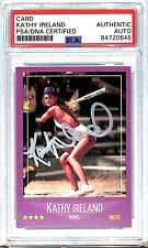 KATHY IRELAND Signed Auto Custom New York Mets Trading Card PSA/DNA SLABBED picture