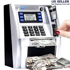Mini ATM Piggy Bank for Real Money, Kids to Save With Card Digital Safe Reader picture