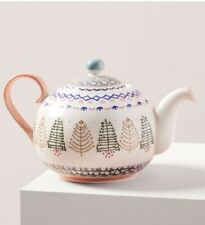 Asian Style West Elm Scandi Forest Teapot New ✅ picture