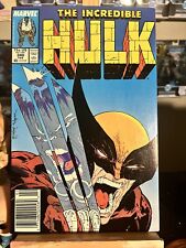 Incredible Hulk #340 newsstand - vs Wolverine - McFarlane - 1988 - VF/NM picture