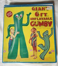 Vintage Giant 6FT Inflatable Gumby No.7368 Unused Lewco Co 1986 Imperial Toy Co picture