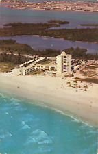Sarasota Florida, Statler Hilton Inn Resort Hotel, Lido Beach, Vintage Postcard picture