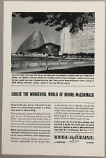 Vintage 1961 Original Print Ad Full Page - Moore-McCormick Lines Cruise picture