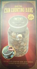 DIGITAL COIN COUNTING BANK JAR Electronic NEW picture