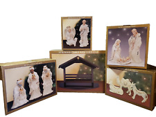 Nativity Set Scene with Boxes Rare Bon-Ton Bonton Jade Porcelain Large picture