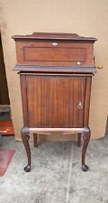 15” IMPERIAL SYMPHONION MAHOGANY DOUBLE COMB DISC MUSIC BOX WITH CABINET picture
