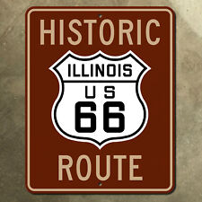 Illinois historic route US 66 Chicago highway road sign mother road 16x20 picture