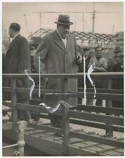 7 April 1949 press photo of Churchill at Southampton, returning from the USA picture