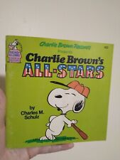 VTG 1978 RARE PEANUTS CHARLIE BROWN'S ALL-STARS READ ALONG BOOK & RECORD  picture