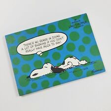 Vintage Snoopy Peanuts Post Card Booklet Hallmark Line -Dropper Unused picture