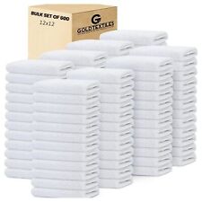 Washcloth 12x12 Towels Set Cotton Blend Bulk Pack of 12,24,48,60,120,480,600 picture