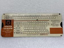 VTG 1960 Ohmite Capacitor Calculator Slide Rule Chart Ohms Impedance Frequency picture