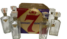 CASE of 12 Vintage Seagram's Seven 7 Crown Liquor Decanter Whiskey Bottle 1967 picture