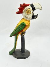 Parrot Cast Iron Beer Bottle Opener Patina Bird Soda Collector Patina Man Cave picture