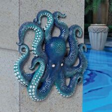 Release the Kraken Blue Reef Nautical Ocean Octopus Tentacled Wall Sculpture picture