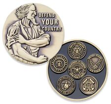 Uncle Sam - Defend Your Country - Challenge Coin picture