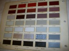 1963 GM Chevy Olds Buick Pontiac Cadillac car auto upholstery vinyl samples picture