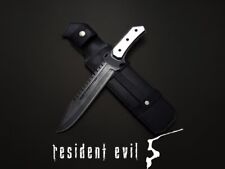 Resident Evil 5 Albert Game Replica Full Tang Knife with Sheath Acid Washed picture