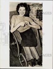 1938 Press Photo Christine, Victim of Infantile Paralysis in New York picture