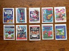 COMPLETE SET OF 10 MINT CONDITION 2015 TOPPS WACKY PACKAGES TATTOOS SPONGEBOB + picture