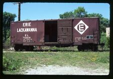 Railroad Slide - Erie Lackawanna #70414 Box Car 1977 Clarendon Hills IL Freight picture