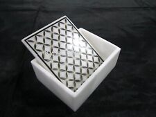 6 x 4 Inches Unique Pattern Inlay Work Jewelry Box Rectangle Marble Giftable Box picture